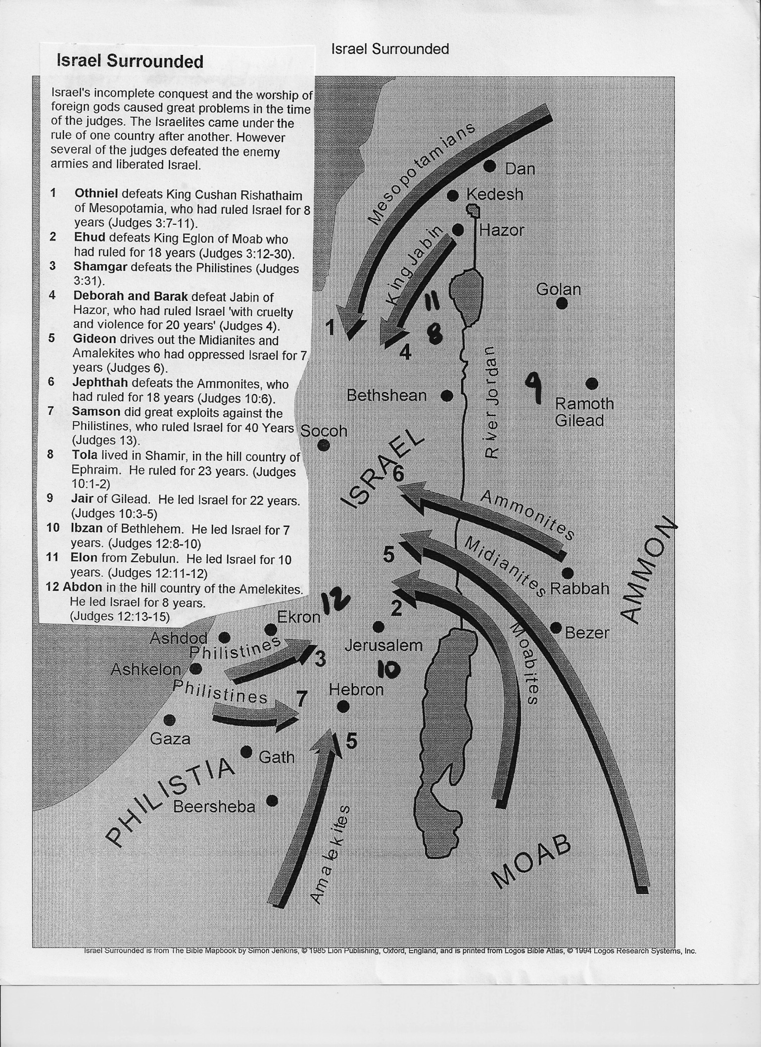Israel Surrounded map